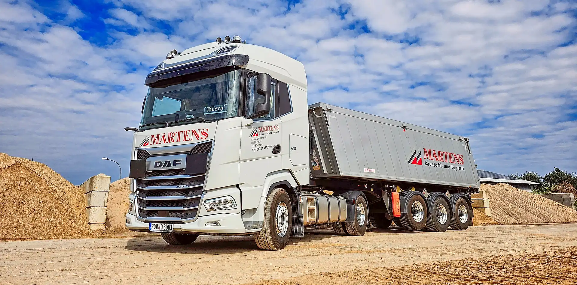 Lastwagen Martens Baustoffe